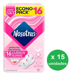 Toallas Femeninas Nosotras Clásica X16u -pack X15- Dh Tienda - comprar online