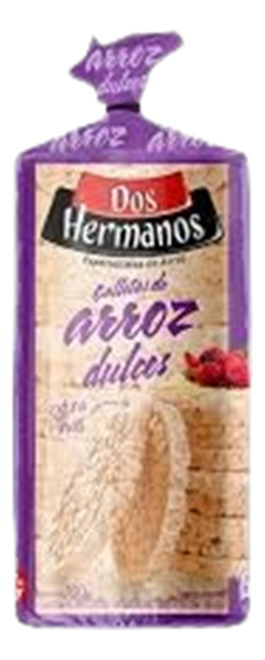 Galletas Arroz Dos Hermanos Dulces 100 G Sin Tacc X12u
