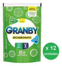 Caja Deterg Ropa Liquido Granby Verde 800ml X12u - Dh Tienda