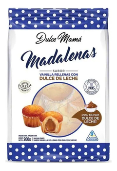 Madalenas Dulce Mama Rellena Dulce De Leche X 200g X10un