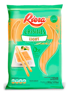 Grisines Light 160 Gr Riera Galletitas Saladas Pro X20u