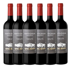 Caja Vino Santa Julia Reserva Malbec 750cc X6unid- Dh Tienda - comprar online