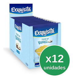 Exquisita Postre Vainilla 80gr Caja X12u - comprar online