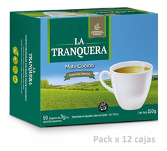 Pack Mate Cocido La Tranquera 50 Saquitos X 12 Cj- Dh Tienda - comprar online