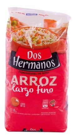 Arroz Dos Hermanos Largo Fino Paquete De 1 Kg X10u