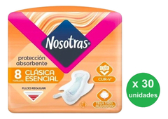 Toallas Femeninas Nosotras Esencial X8u -pack X30- Dh Tienda - comprar online
