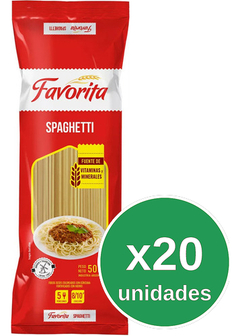 Fideos Favorita Spaghetti X 500g X20u - comprar online