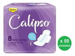 Toallas Femeninas Calipso Nocturnas X8u -pack X50- Dh Tienda - comprar online