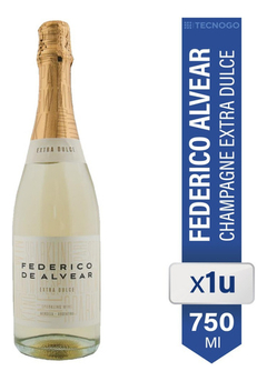 Federico Alvear Champagne Vino Espumante Extra Dulce 750 X6u en internet