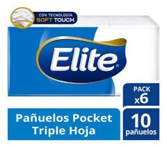 Caja Pañuelos Descartables Elite Pack6x10 - X35u - Dh Tienda en internet