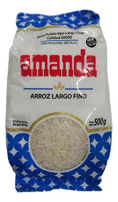 Arroz Amanda Largo Fino 500g Bolsa Pulido X10u en internet
