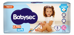 Babysec Ultra Soft Talle Xg 8u X15u