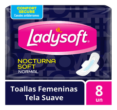 Toallas Femeninas Ladysoft Normal Nocturna 8u X32u