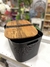 Organizador Cesto Europa con Tapa de Bambu Grande Negro 270.002.M03 en internet