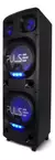 Imagem do Caixa de Som Multilaser Pulse SP500 Torre 2200W com Bluetooth, Karaokê, LED e Rodas - Preto