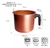 JARRO 14 CM CERÁMICO COBRE HUDSON - comprar online