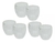 SET X 6 VASOS VIDRIO DOBLE PARED LISO