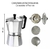CAFETERA EXPRESSO ITALIANA 9 TAZAS HUDSON - tienda online