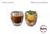 SET X 6 VASOS VIDRIO DOBLE RAYADO en internet