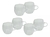 SET X 6 VASOS DOBLE PARED C/ASA