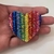 Aplique de Coração Tubo de Strass Glitter Paete 50mm - Unidade para Artesanato