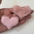 Imagem do Aplique de Pelucia Acolchoado Coração Grande - 2 unidades para Artesanato