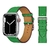 Pulseira de Couro 42mm/44mm/45mm/47mm/49mm - Wolf Silver