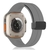 Pulseira de Silicone Magnético Dobrável 38mm/40mm/41mm - Wolf Silver