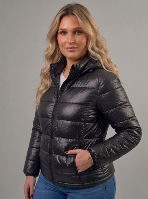 Campera Puffer con capucha desmontable - comprar online