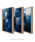 Trio de Quadros Decorativos - Azul - comprar online