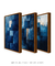 Trio de Quadros Decorativos - Azul - loja online