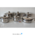 Set de Ollas Cooper Acero Inoxidable – 12 Piezas (6 Ollas + 6 Tapas) en internet