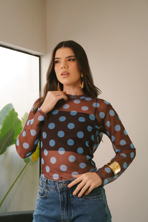 Blusa De Poá