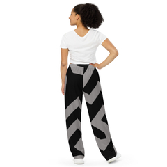 All-over print unisex wide-leg pants on internet