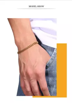Vnox Basic 3/5/7/9/11mm ancho Curb pulseras de cadena de eslabones cubanos para hombres, joyería de mujer, regalos de pulsera de acero inoxidable antialérgico en internet