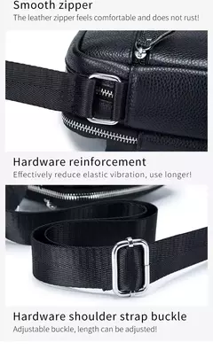 BULLCAPATIN Bolso de hombro de cuero genuino para hombre, maletín tipo mensajero, bolso cruzado, bolso de viaje - comprar en línea