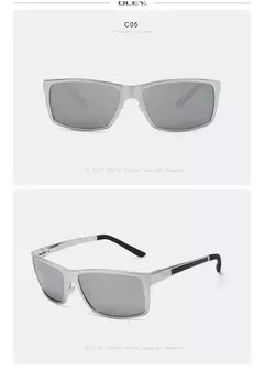 OLEY-gafas de sol polarizadas de aluminio y magnesio para hombre, lentes rectangulares para conducir - tienda en línea