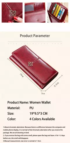Cartera de piel para mujer Carteras largas de lujo para mujer, monederos a la moda, bolsas para dinero, bolsos 2022, tarjetero para mujer en internet