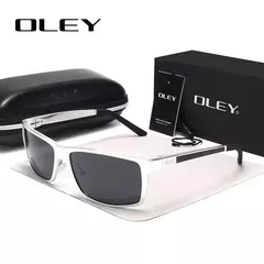OLEY-gafas de sol polarizadas de aluminio y magnesio para hombre, lentes rectangulares para conducir - comprar en línea