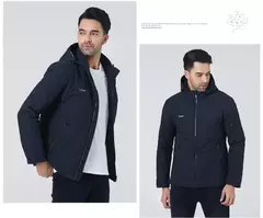Image of ICEbear-Chaqueta corta de algodón para hombre, abrigo de alta calidad con capucha, ropa de marca, moda de otoño, MWC21662D, novedad de 2021