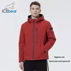 ICEbear-Chaqueta corta para hombre, abrigo elegante con capucha, ropa de marca de alta calidad, MWC21601I, otoño, 2023