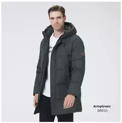 ICEbear-Chaqueta gruesa y cálida para hombre, abrigo de longitud media con capucha, de algodón, a la moda, MWD3061D, invierno, 2023 - Eleganzie