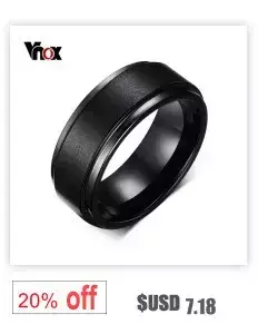 Vnox Joyería De Tungsteno Negro Anillos de Compromiso para Los Hombres 8mm de Ancho Con Textura Hombres Anillos Al Por Mayor - Eleganzie