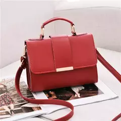 Bolso Retro de Cuero PU – Estilo Cruzado con Solapa Elegante en internet