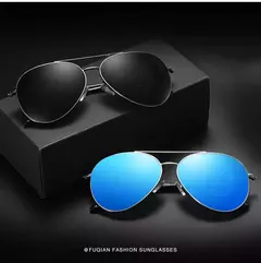 Gafas de sol polarizadas para hombre y mujer, lentes de aviador de Metal, ultraligeras, estilo piloto, a la moda - Eleganzie