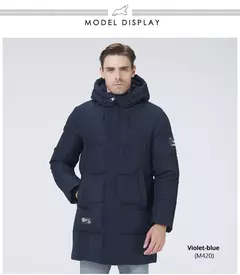 ICEbear-Chaqueta gruesa y cálida para hombre, abrigo de longitud media con capucha, de algodón, a la moda, MWD3061D, invierno, 2023 on internet