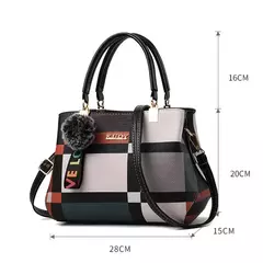 Bolsos de diseñador elegantes, bolsos para mujer, bandoleras de piel sintética, bolso cruzado con bola de pelo, bolso de hombro para niñas, bolso de mano superior - tienda en línea