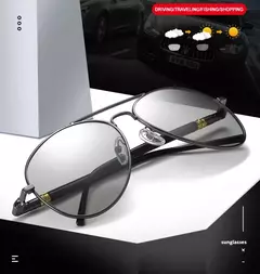Gafas de sol fotocromáticas de aviación a la moda para hombres y mujeres, gafas de sol polarizadas camaleón para piloto, gafas de sol antideslumbrantes para conducir UV400 en internet