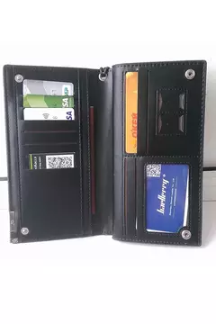 Baellerry, carteras largas para hombre, bolso con cremallera de gran capacidad, tarjetero, monedero para hombre, bolsillo para monedas, cartera de mano de marca de lujo para hombre - Eleganzie