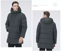 ICEbear-Chaqueta gruesa y cálida para hombre, abrigo de longitud media con capucha, de algodón, a la moda, MWD3061D, invierno, 2023 on internet